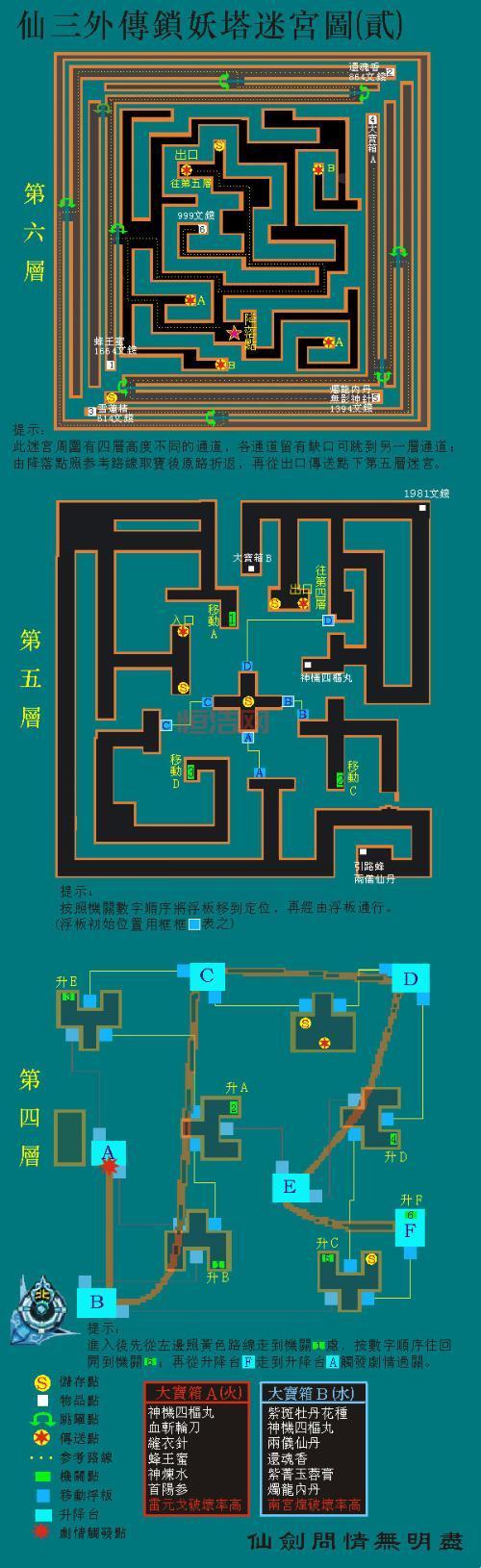 仙剑3锁妖塔4层详细走法与机关破解技巧