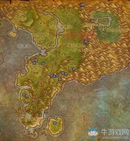 诅咒之地矿点分布图，老玩家带你挖矿不迷路！