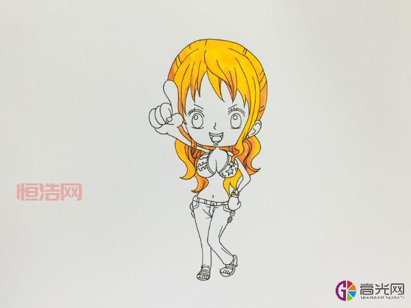 英雄联盟娜美简笔画分享，手把手教你画出Q版娜美！
