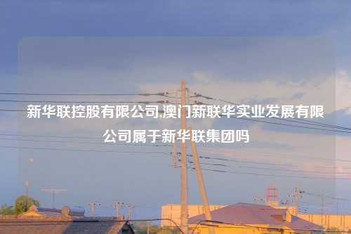 新华联控股有限公司,澳门新联华实业发展有限公司属于新华联集团吗