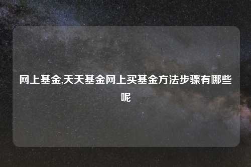 网上基金,天天基金网上买基金方法步骤有哪些呢