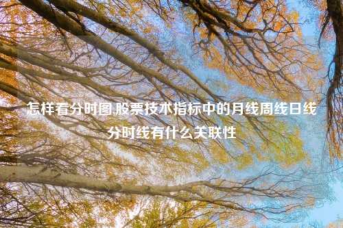 怎样看分时图,股票技术指标中的月线周线日线分时线有什么关联性