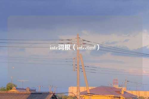 inte词根（intectual）