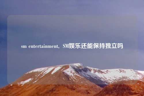 sm entertainment,  SM娱乐还能保持独立吗