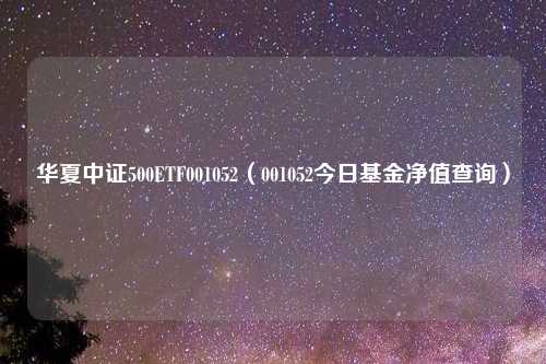 华夏中证500ETF001052（001052今日基金净值查询）