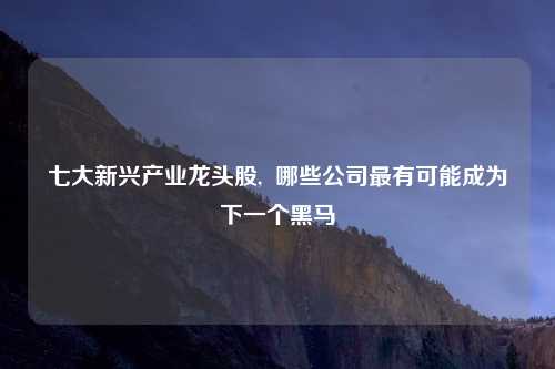七大新兴产业龙头股,  哪些公司最有可能成为下一个黑马