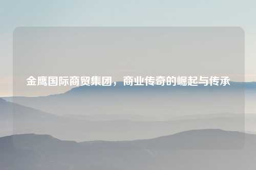金鹰国际商贸集团，商业传奇的崛起与传承
