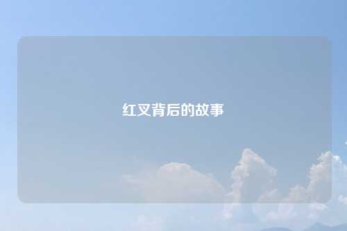 红叉背后的故事