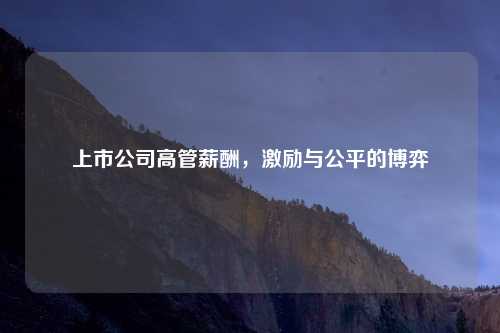 上市公司高管薪酬，激励与公平的博弈