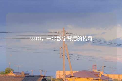 833171，一串数字背后的传奇
