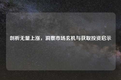 剖析无量上涨，洞察市场玄机与获取投资启示