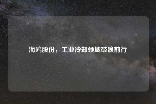 海鸥股份，工业冷却领域破浪前行
