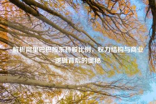 解析阿里巴巴股东持股比例，权力结构与商业逻辑背后的奥秘
