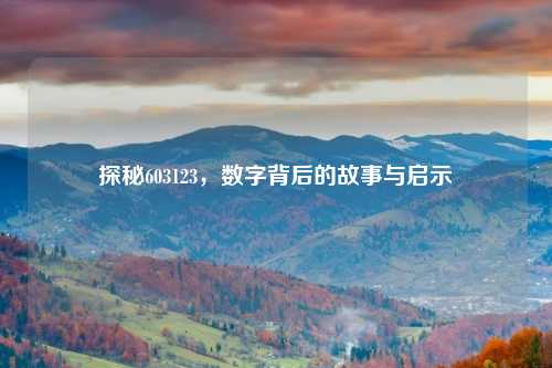 探秘603123，数字背后的故事与启示