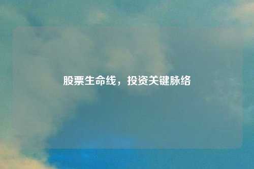 股票生命线，投资关键脉络