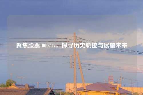 聚焦股票 000717，探寻历史轨迹与展望未来