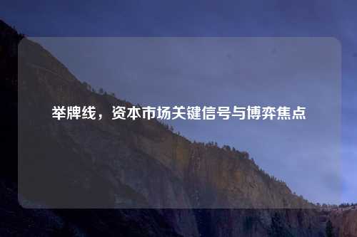 举牌线，资本市场关键信号与博弈焦点
