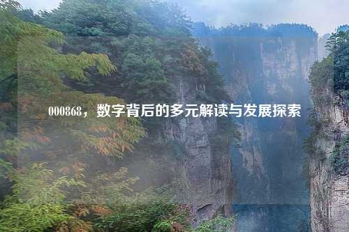 000868，数字背后的多元解读与发展探索