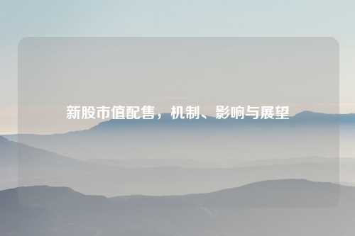 新股市值配售，机制、影响与展望