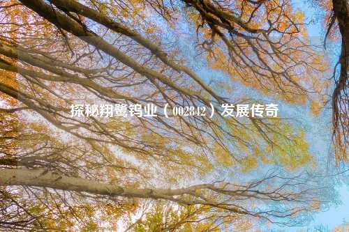 探秘翔鹭钨业（002842）发展传奇