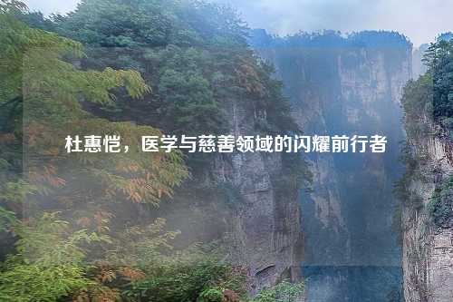杜惠恺，医学与慈善领域的闪耀前行者