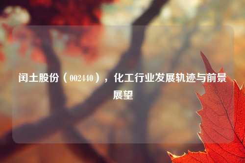 闰土股份（002440），化工行业发展轨迹与前景展望