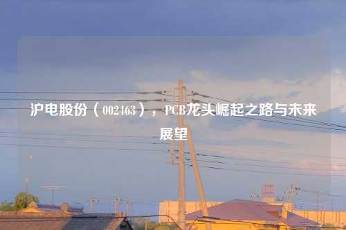 沪电股份（002463），PCB龙头崛起之路与未来展望