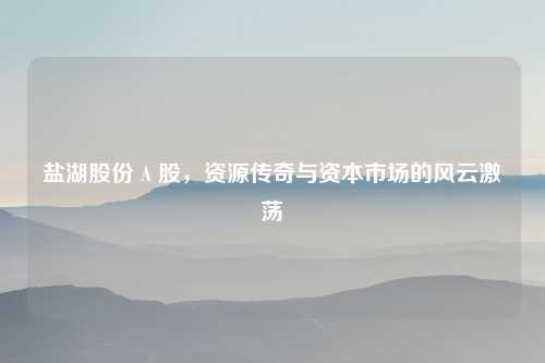 盐湖股份 A 股,资源传奇与资本市场的风云激荡