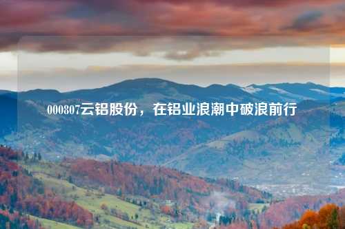 000807云铝股份，在铝业浪潮中破浪前行
