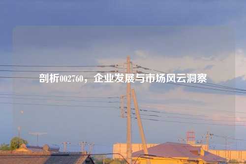 剖析002760，企业发展与市场风云洞察