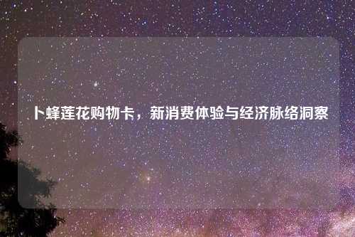 卜蜂莲花购物卡，新消费体验与经济脉络洞察