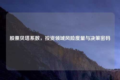 股票贝塔系数，投资领域风险度量与决策密码